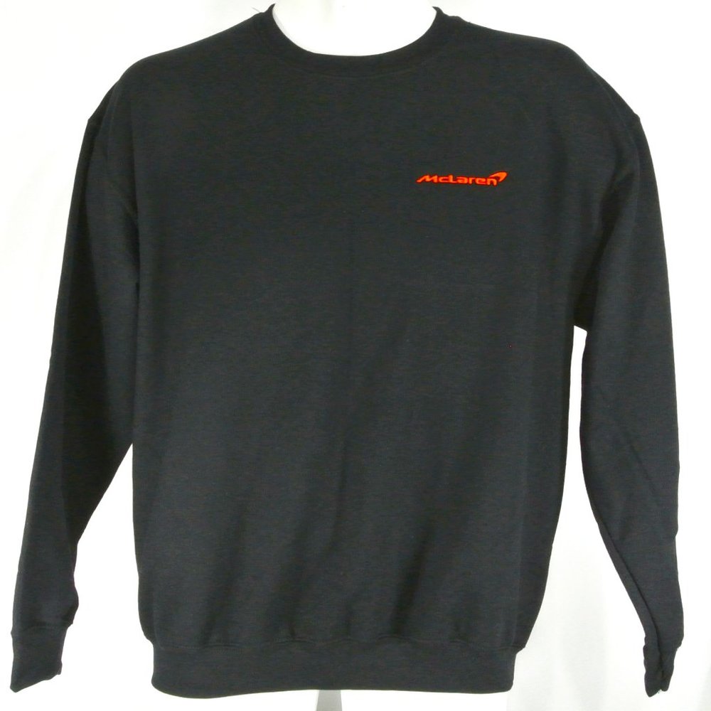 McLAREN Formula 1 F1 Indycar Team Racing Sweatshirt Black Size L NWT - Picture 5 of 11